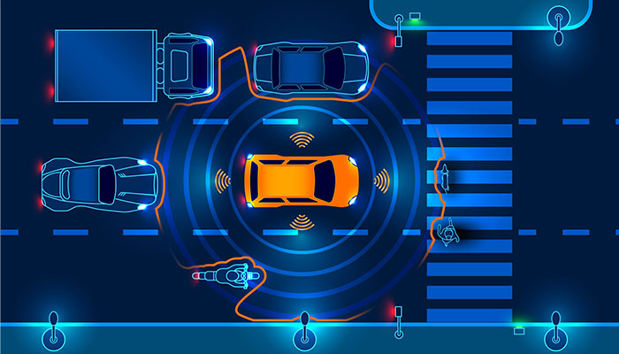 先進駕駛輔助系統(ADAS)示意圖